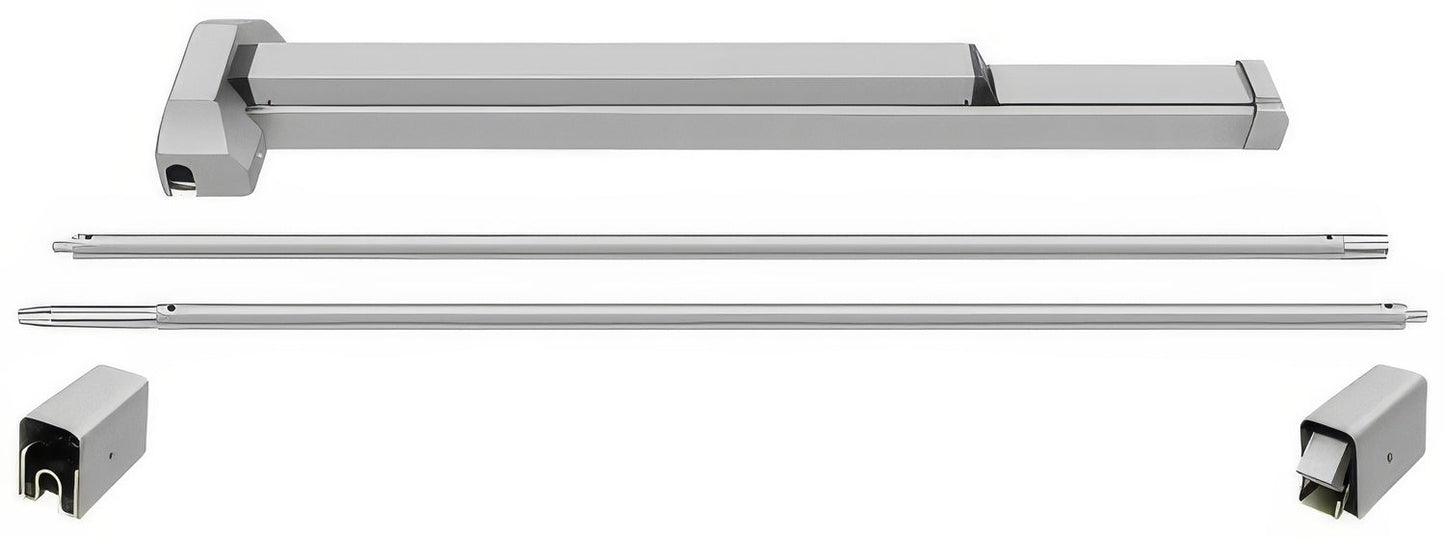 Deltana PDVR36UL-AL 36" Fire Rated Vertical Rod Exit Device