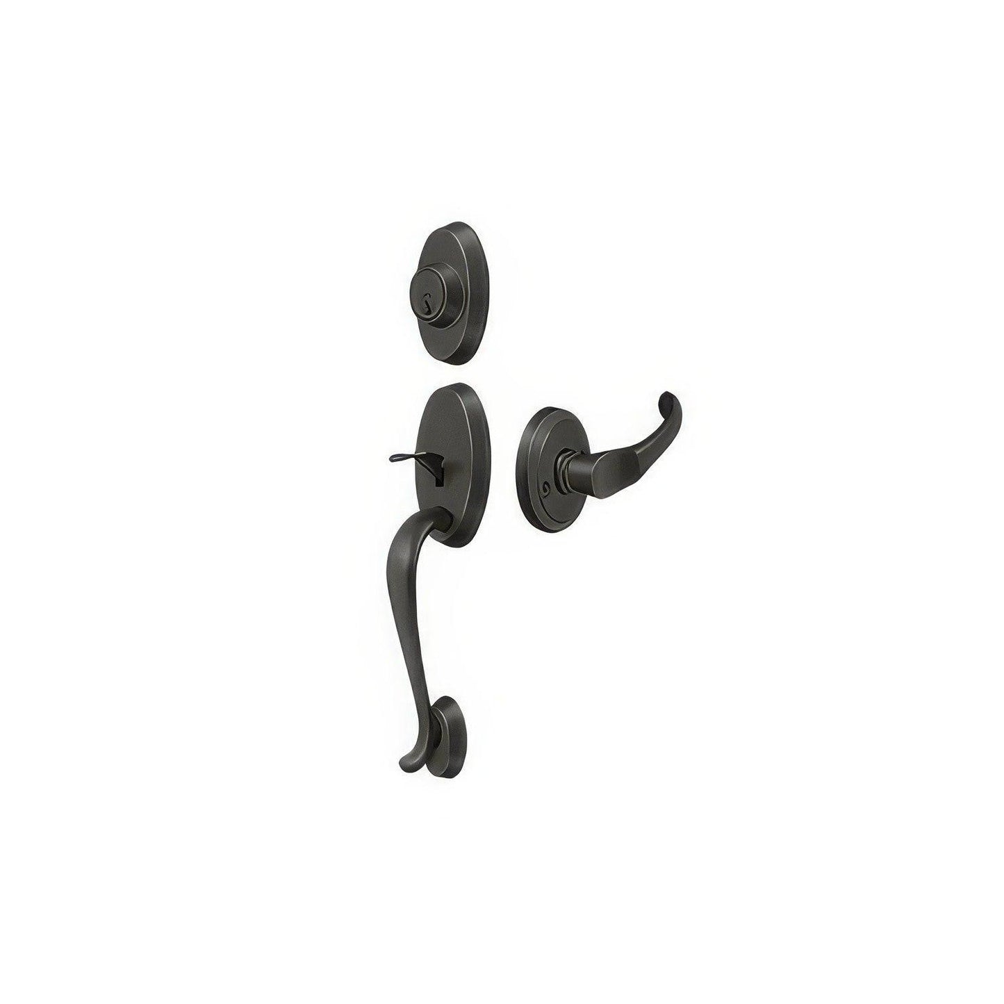 Deltana PRRHCHU Riversdale Single Cylinder Handleset with Chapelton Door Lever