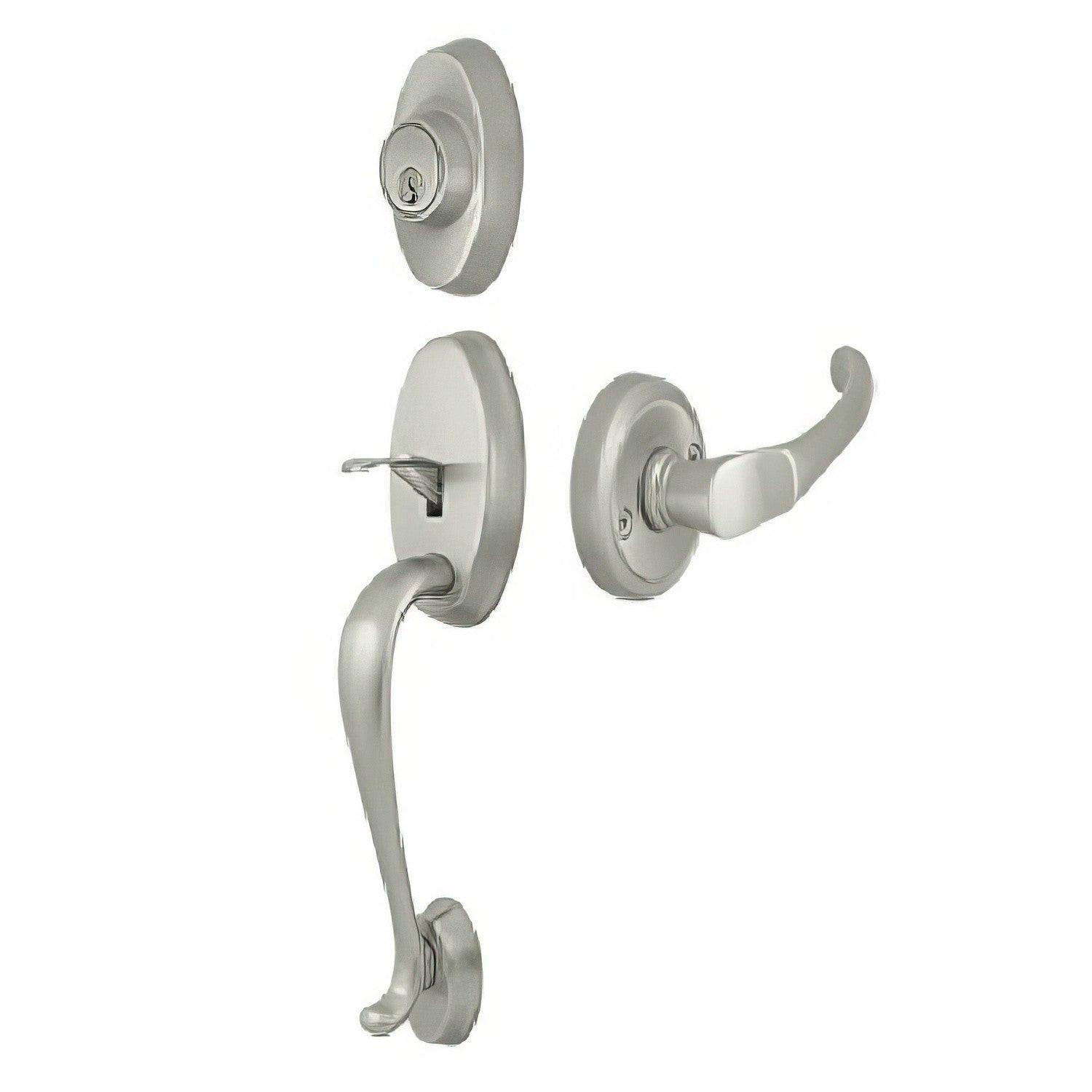 Deltana PRRHCHU Riversdale Single Cylinder Handleset with Chapelton Door Lever