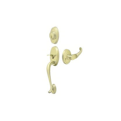 Deltana PRRHCHU Riversdale Single Cylinder Handleset with Chapelton Door Lever