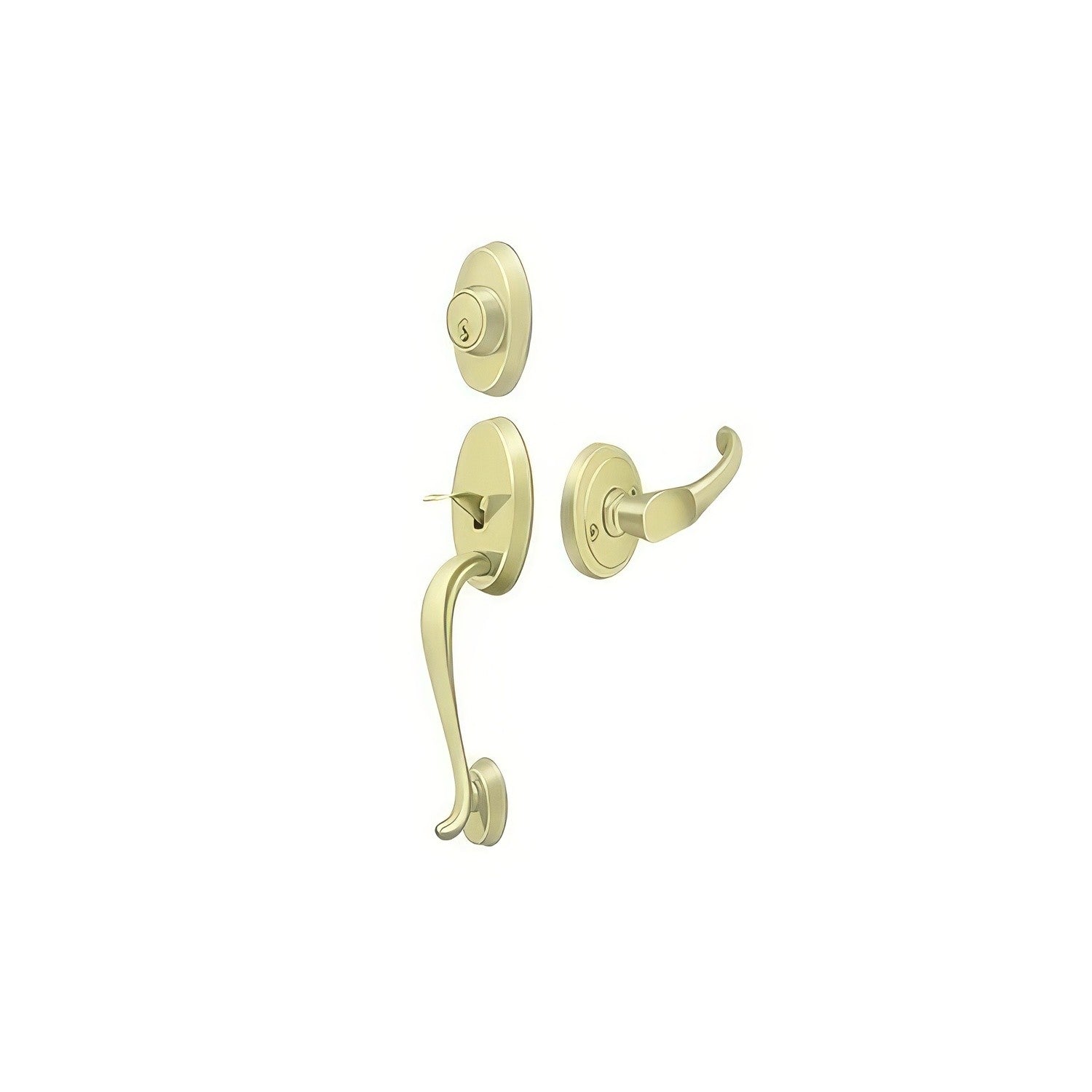 Deltana PRRHCHU Riversdale Single Cylinder Handleset with Chapelton Door Lever.