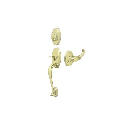 Deltana PRRHCHU Riversdale Single Cylinder Handleset with Chapelton Door Lever.