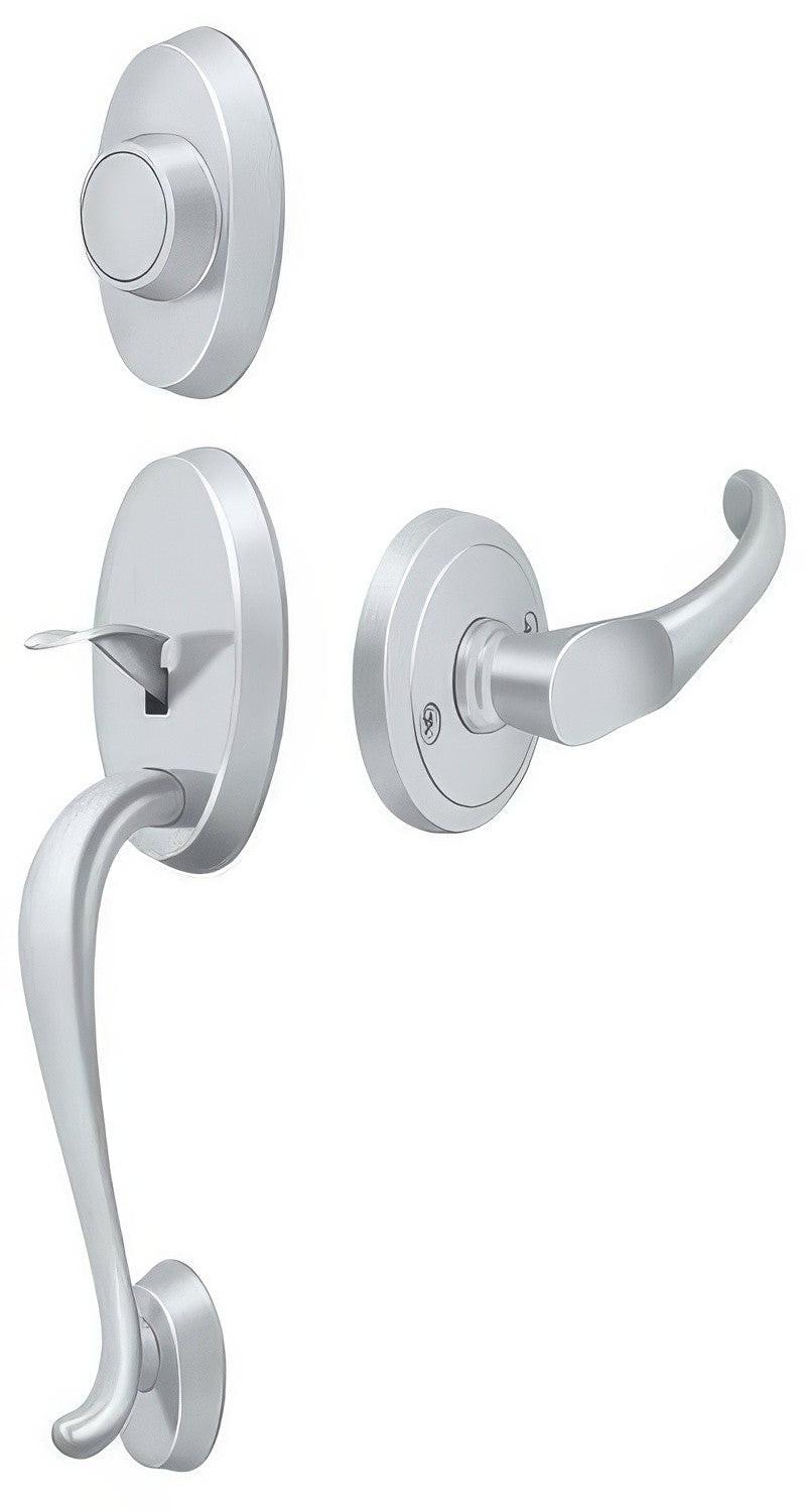 Deltana PRRHDCHU Riversdale Dummy Handleset with Chapelton Door Lever
