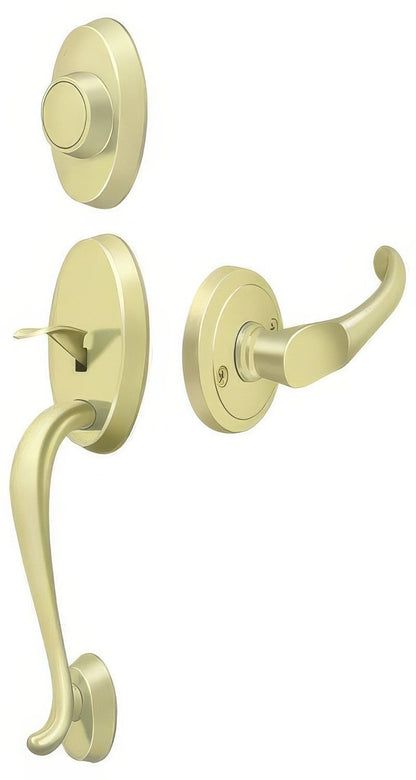 Deltana PRRHDCHU Riversdale Dummy Handleset with Chapelton Door Lever.