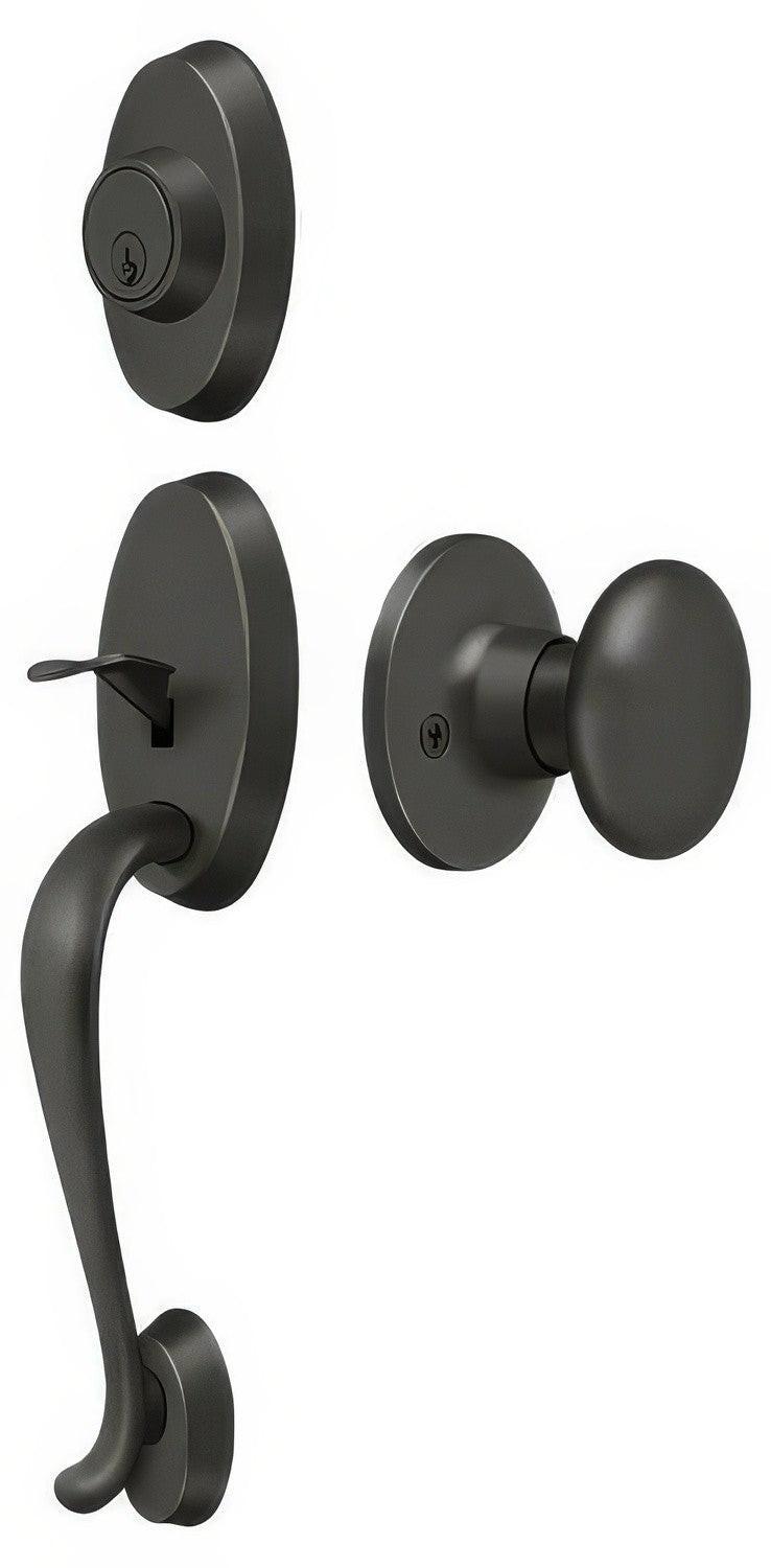 Deltana PRRHRKU Riversdale Single Cylinder Handleset with Round Door Knob