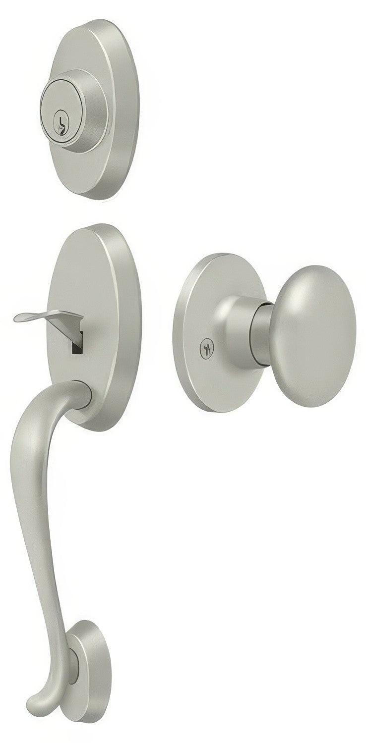 Deltana PRRHRKU Riversdale Single Cylinder Handleset with Round Door Knob
