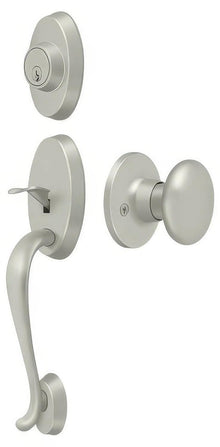 Deltana PRRHRKU Riversdale Single Cylinder Handleset with Round Door Knob
