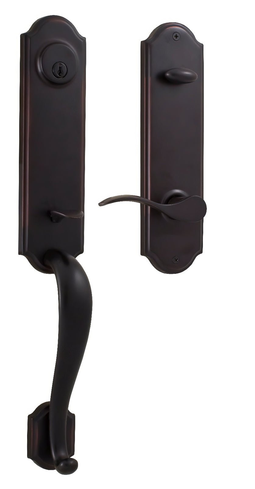 Weslock R6651-U-SL2D Mansion Single Cylinder Handleset with Bordeau Right Hand Door Lever.