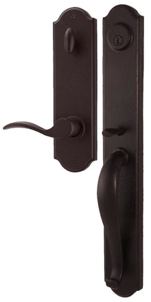 Weslock R7680-H-SL2D Wiltshire Single Cylinder Handleset with Carlow Right Hand Door Lever.