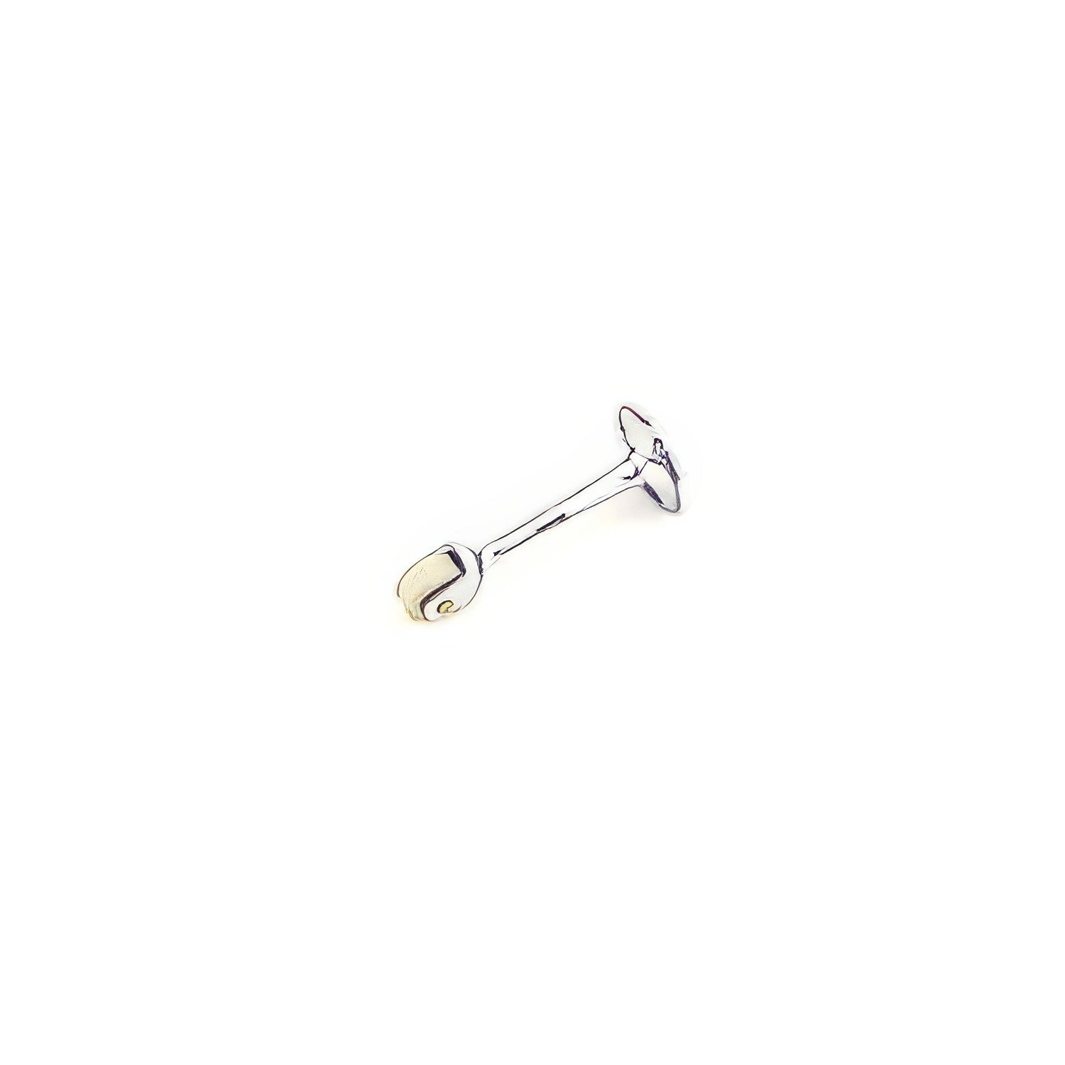 Ives RB471 Brass 4-1/2" Roller Bumper