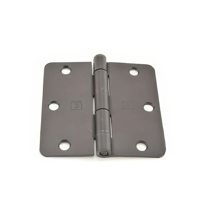 Hager RC174131 3.5" x 3.5" 1/4" Radius Full Mortise Residential Plain Bearing Hinge