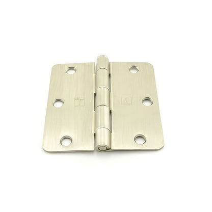 Hager RC174131 3.5" x 3.5" 1/4" Radius Full Mortise Residential Plain Bearing Hinge