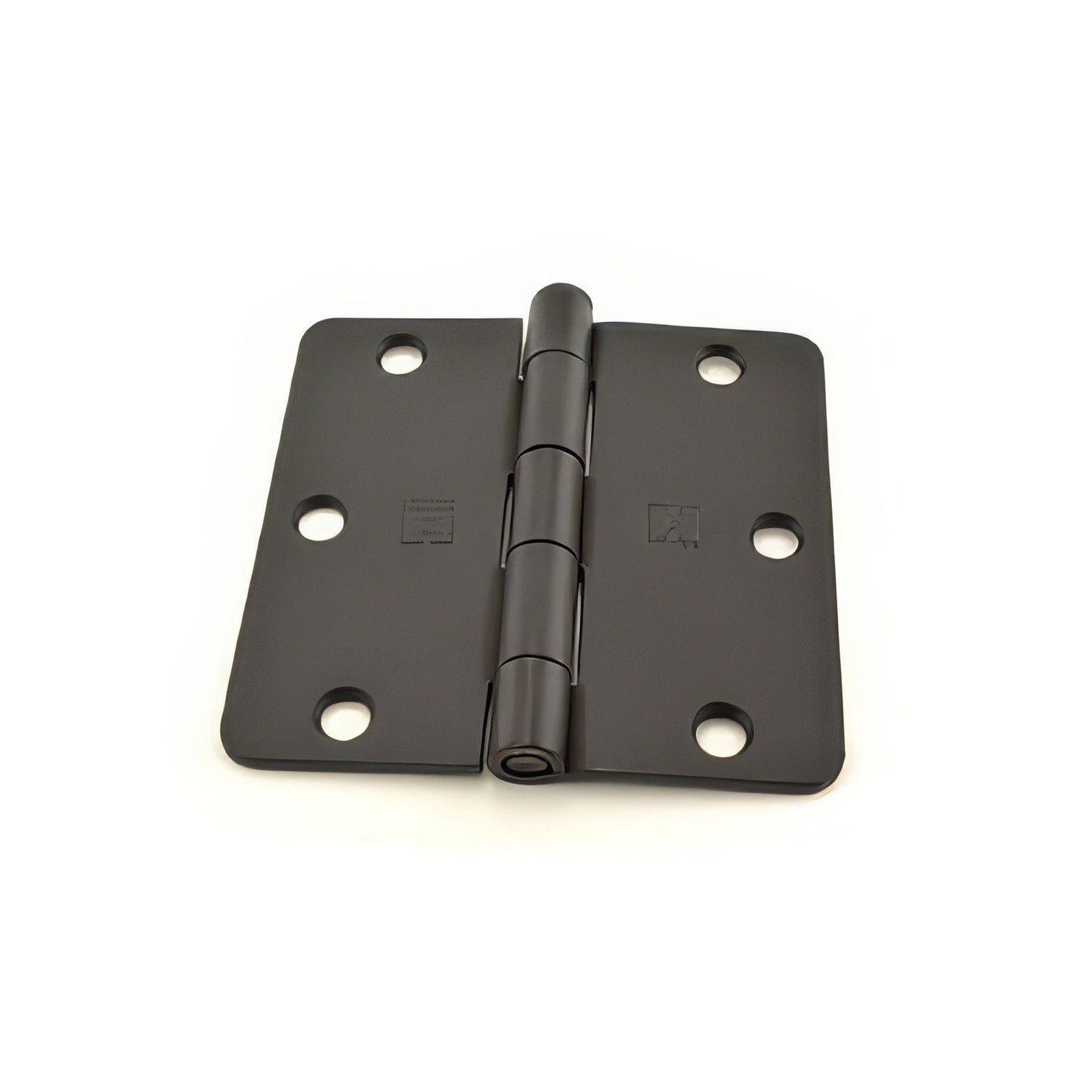 Hager RC174131 3.5" x 3.5" 1/4" Radius Full Mortise Residential Plain Bearing Hinge