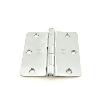 Hager RC174131 3.5" x 3.5" 1/4" Radius Full Mortise Residential Plain Bearing Hinge
