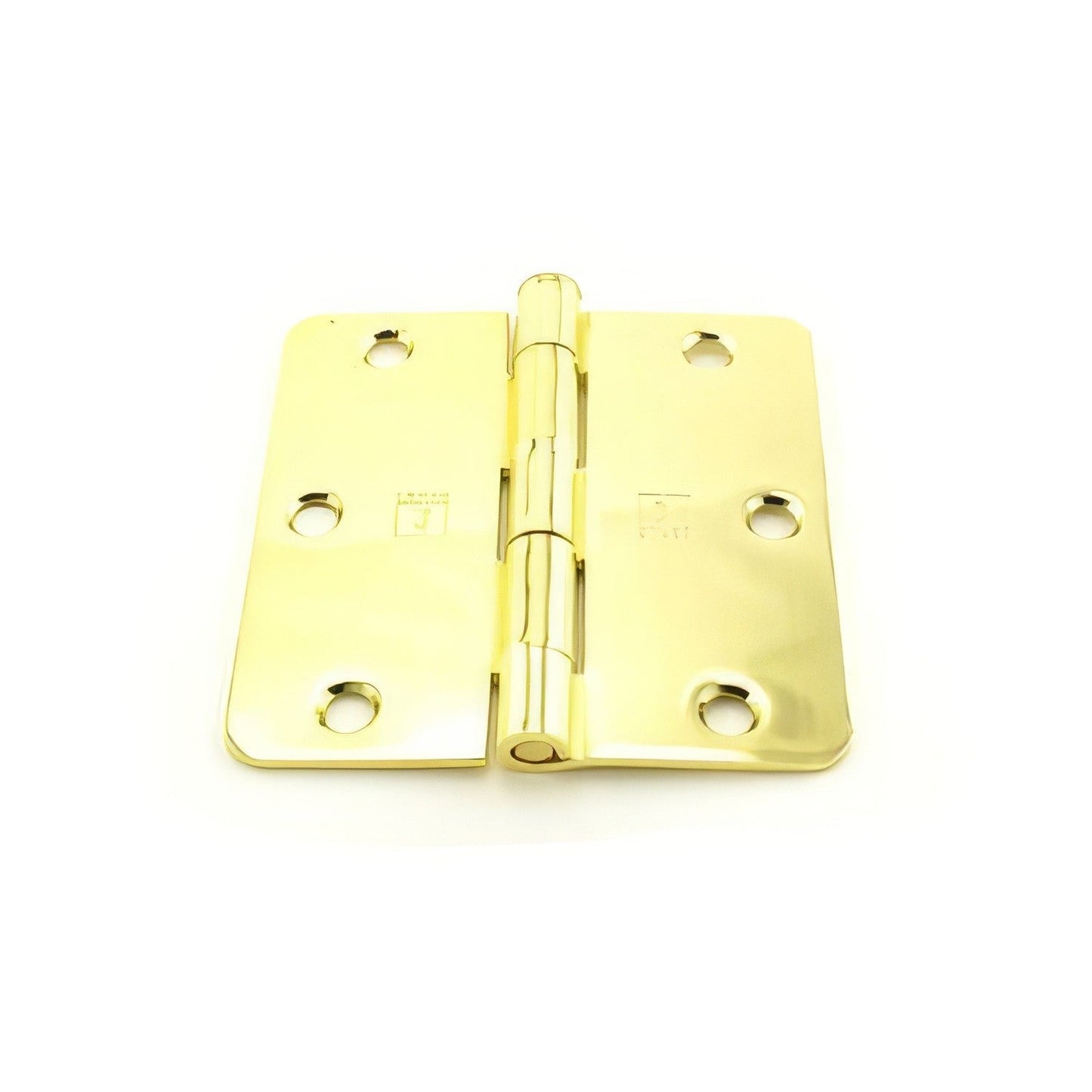 Hager RC174131 3.5" x 3.5" 1/4" Radius Full Mortise Residential Plain Bearing Hinge