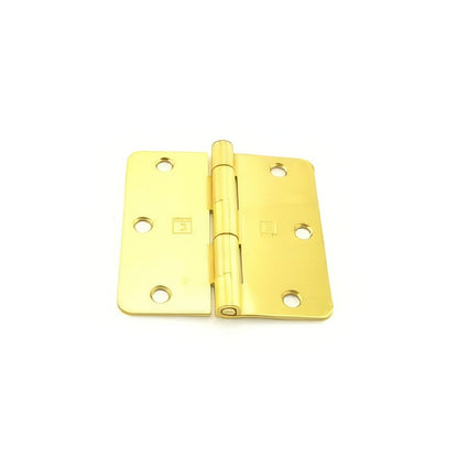 Hager RC174131 3.5" x 3.5" 1/4" Radius Full Mortise Residential Plain Bearing Hinge