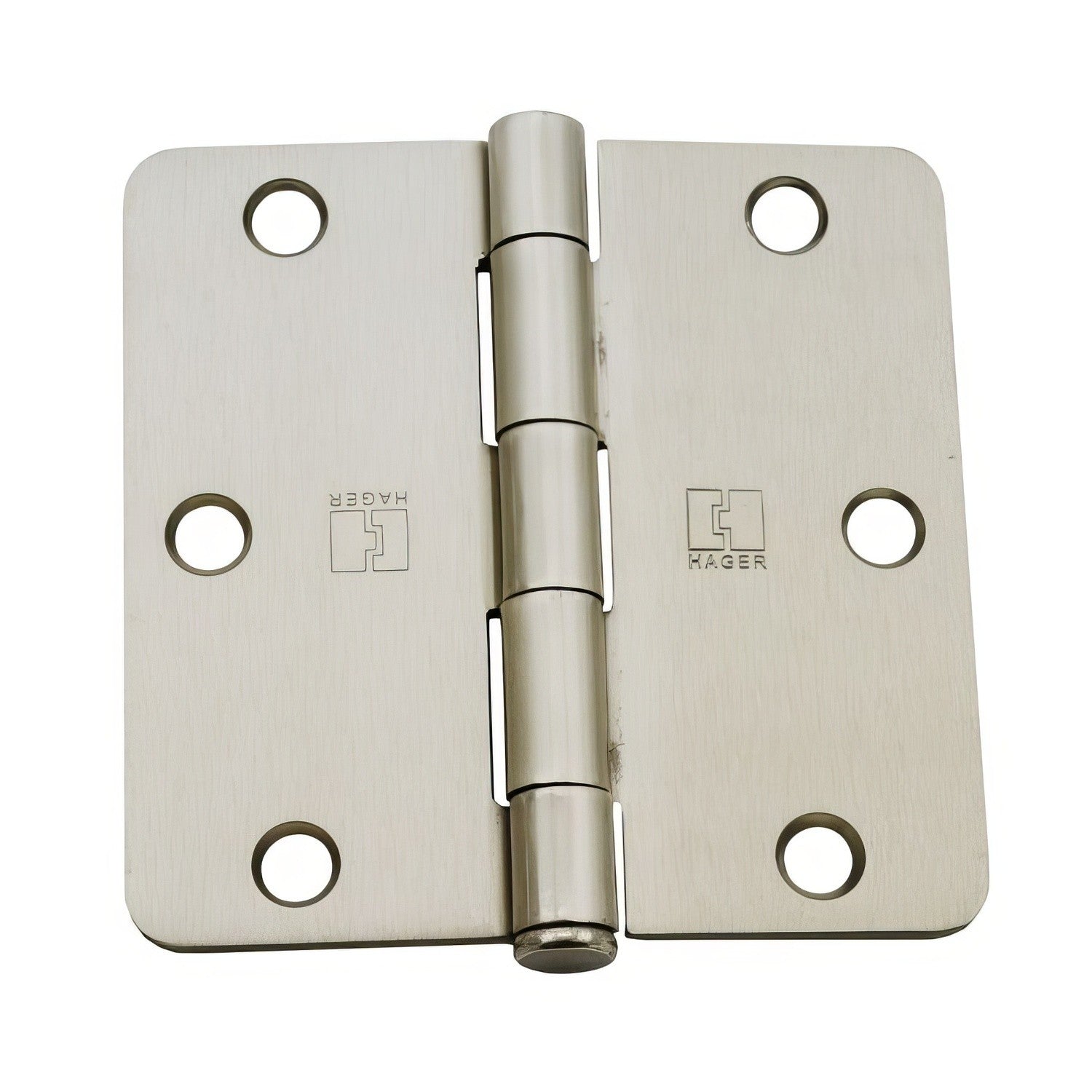 Hager RC1748-3.5 3-1/2" x 3-1/2" Full Mortise 1/4" Radius Corner Hinge