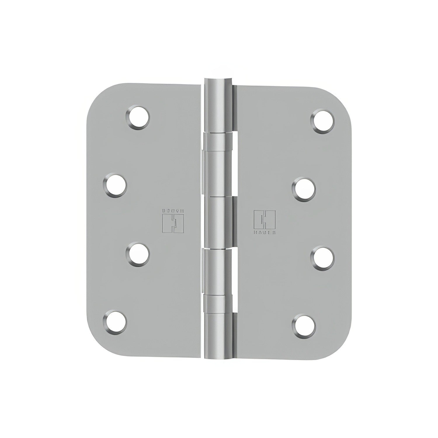 Hager RCBB18424 4 x 4 Inch Round Corner Ball Bearing Full Mortise Residential Hinge.