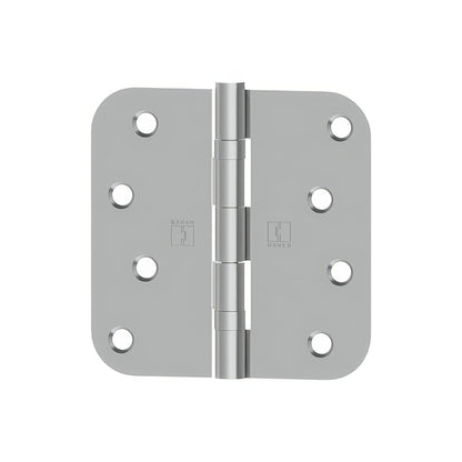 Hager RCBB18424 4 x 4 Inch Round Corner Ball Bearing Full Mortise Residential Hinge.