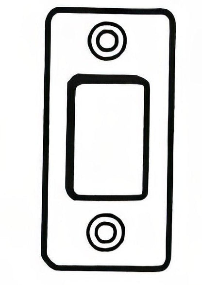 Better Home Products RCDBST 1" X 2-1/4" Round Corner Deadbolt Strike