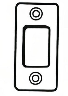 Better Home Products RCDBST 1" X 2-1/4" Round Corner Deadbolt Strike