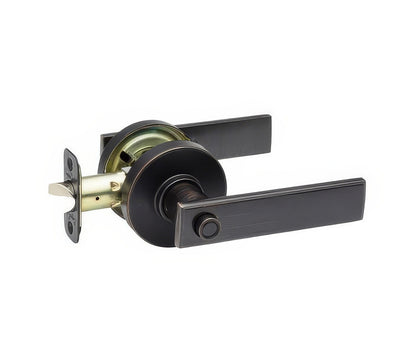 Copper Creek RL2231-RND Remi Privacy Door Lever Set with Round Rose.