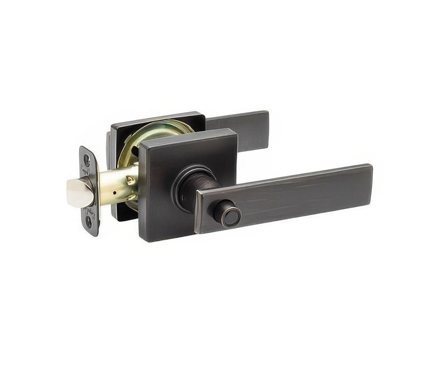 Copper Creek RL2231 Remi Privacy Door Lever Set with Square Rose