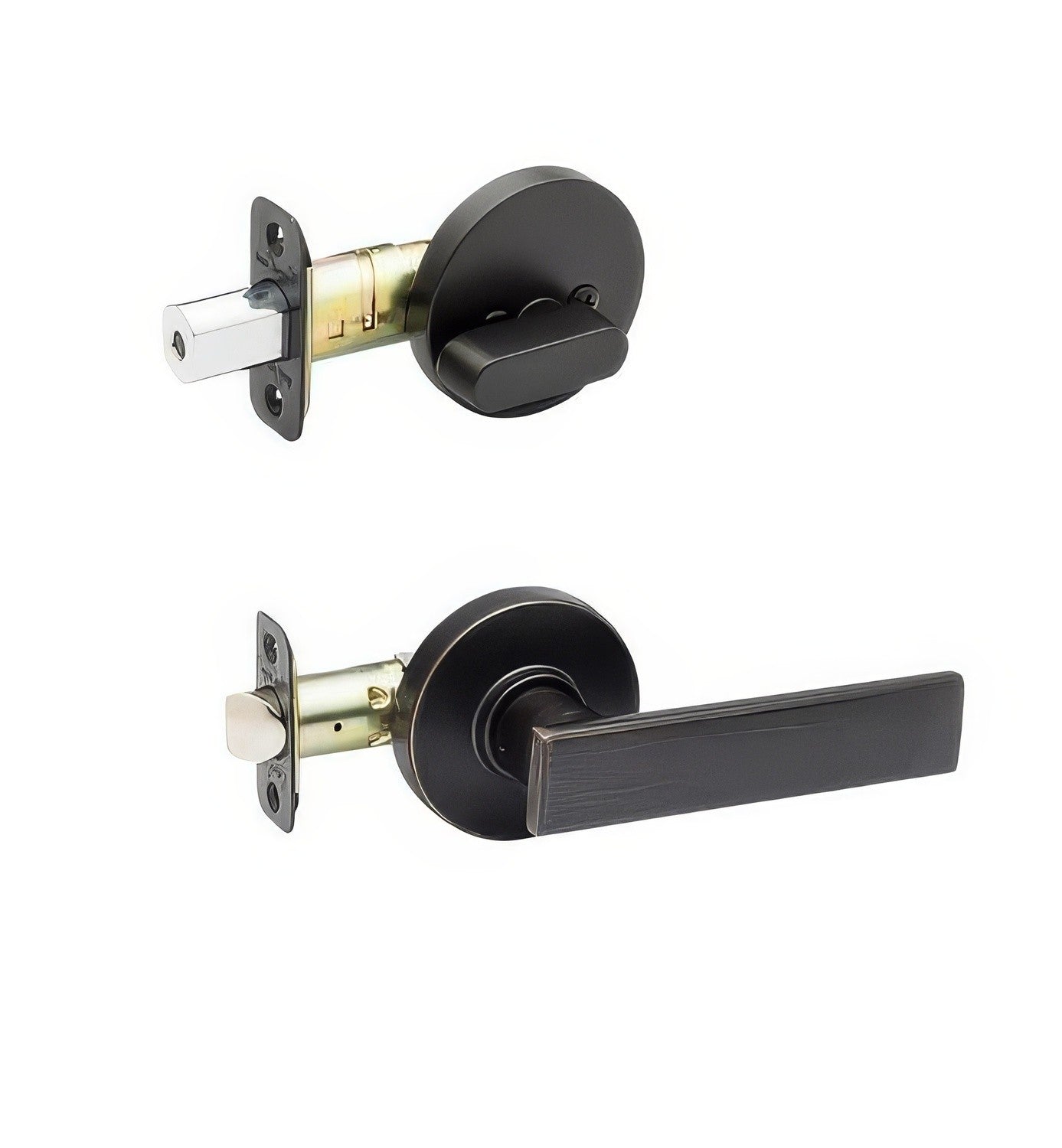 Copper Creek RL2810-RND Remi Single Cylinder Interior Door Handleset with Round Rose