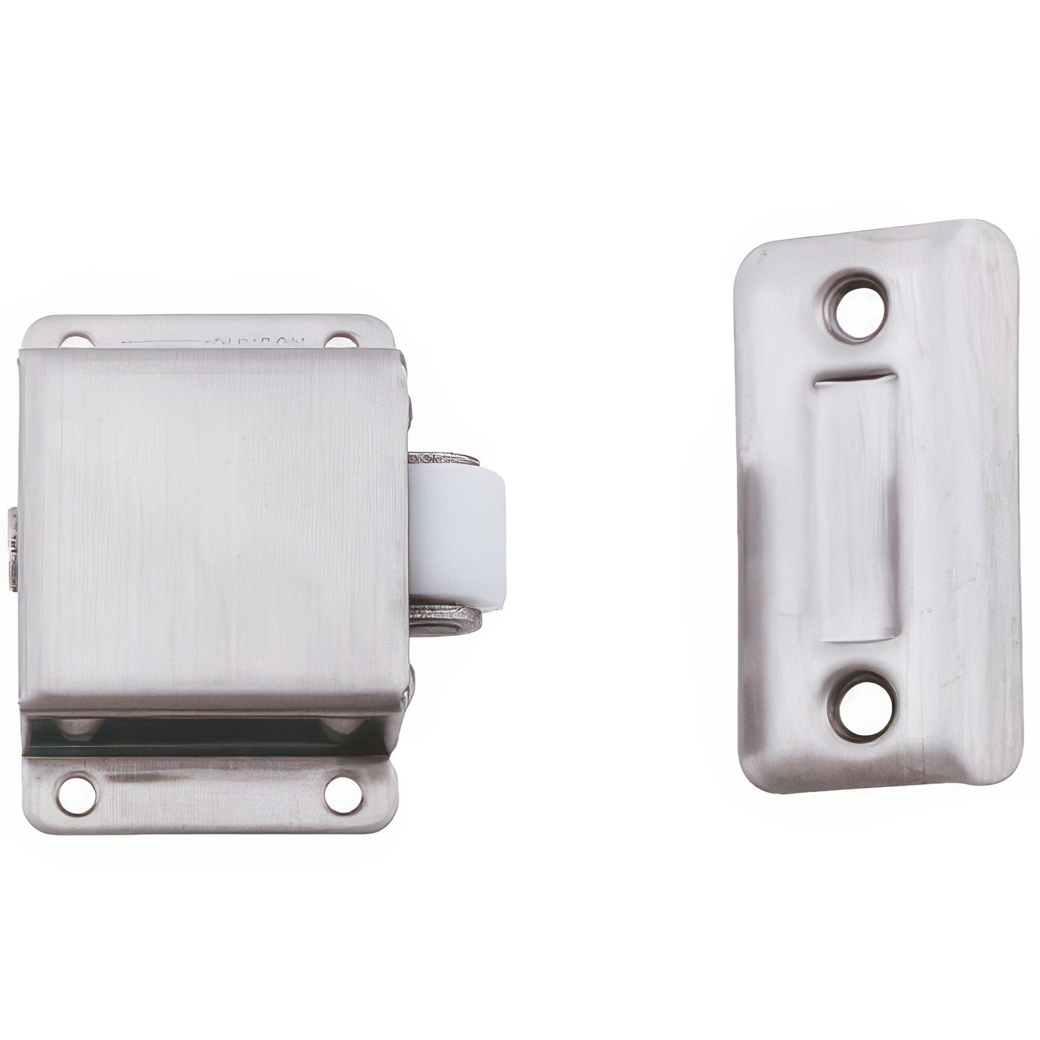 Ives RL3832D Stainless Steel Roller latch 2-1/8" T x 1" W Strike Plate.