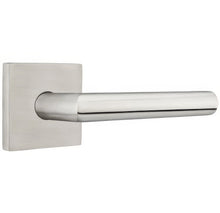 Emtek S20003STTSSRH Stuttgart Lever Right Hand 2-3/8" Backset Privacy with Square Rose Brushed Stainless Steel Finish