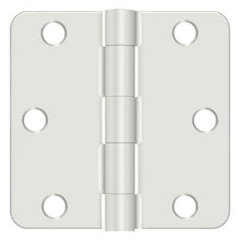 Deltana S33R4 3" x 3" Plain Bearing Door Hinge with 1/4" Radius Corner - Pair