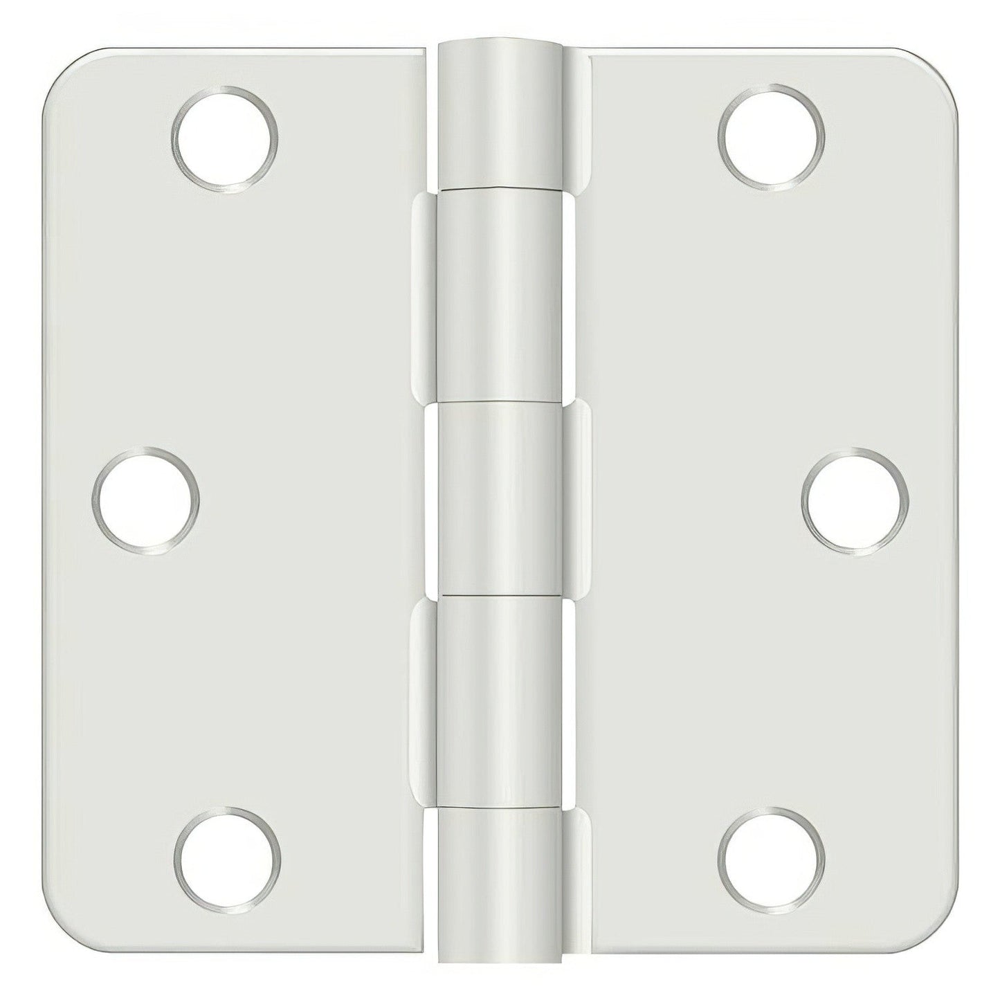 Deltana S33R4 3" x 3" Plain Bearing Door Hinge with 1/4" Radius Corner - Pair