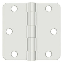 Deltana S33R4 3" x 3" Plain Bearing Door Hinge with 1/4" Radius Corner - Pair