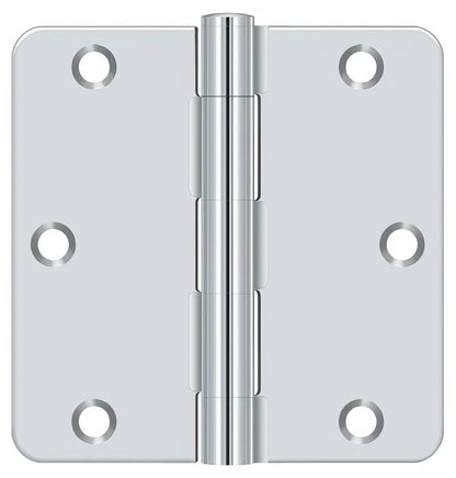 Deltana S35R4 3-1/2" x 3-1/2" Plain Bearing 1/4" Radius Corner Door Hinge - Pair