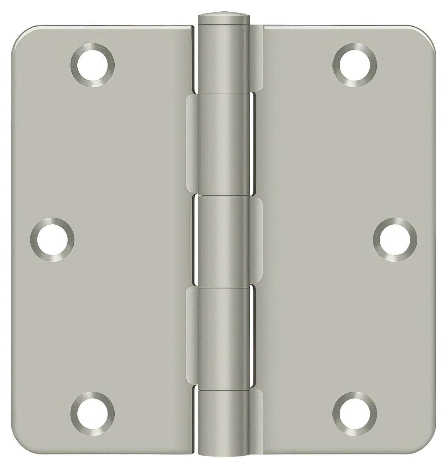 Deltana S35R4BK 3-1/2" x 3-1/2" Steel 1/4" Radius Corner Door Hinge
