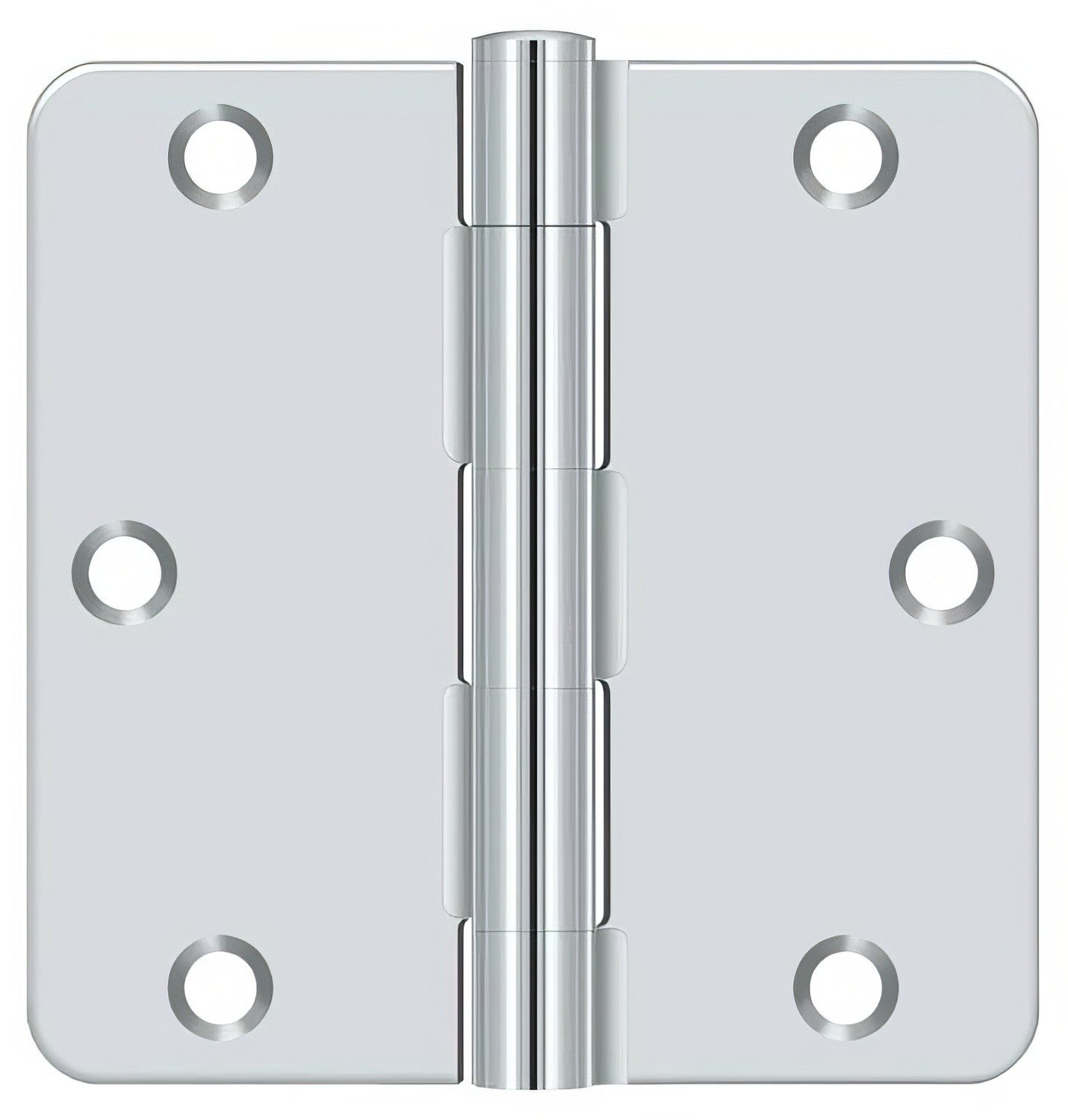 Deltana S35R4BK 3-1/2" x 3-1/2" Steel 1/4" Radius Corner Door Hinge