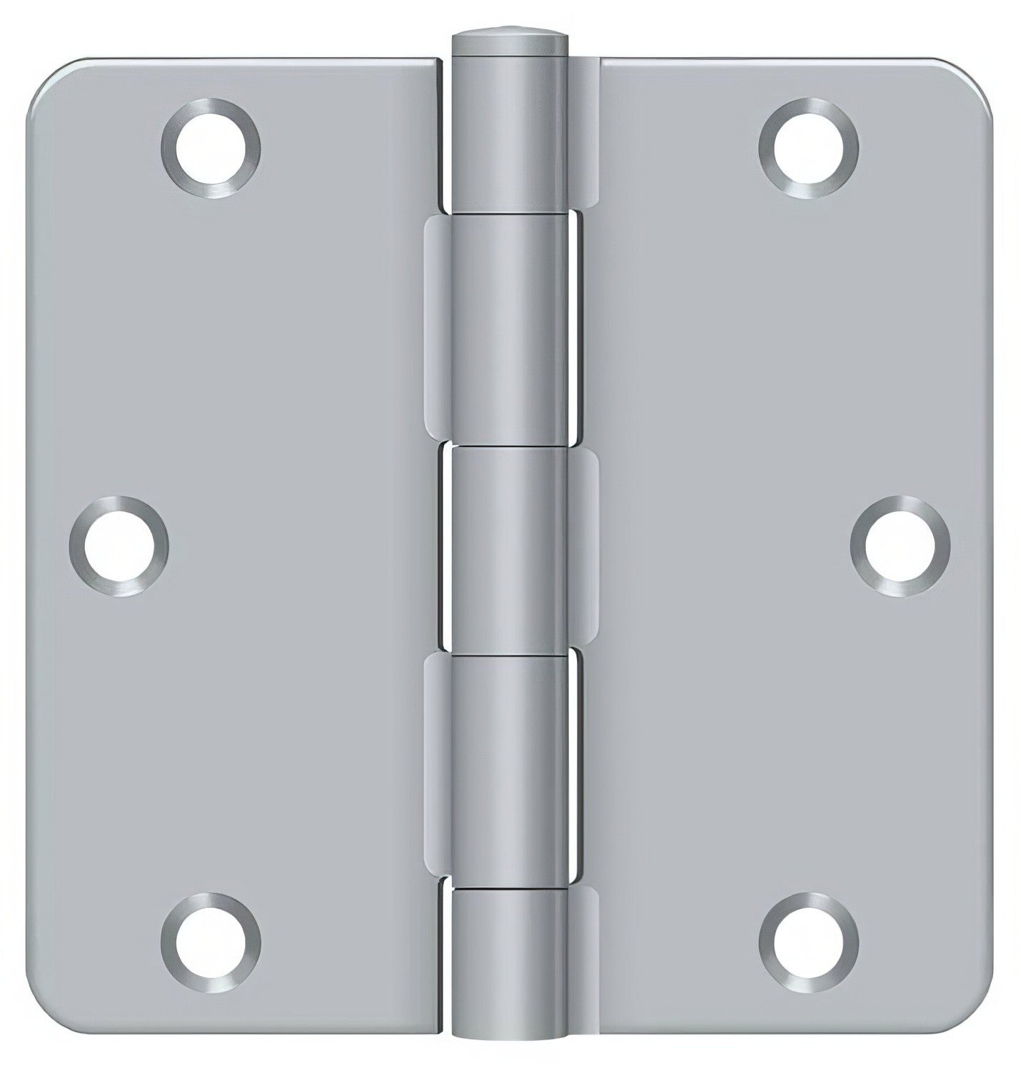 Deltana S35R4BK 3-1/2" x 3-1/2" Steel 1/4" Radius Corner Door Hinge