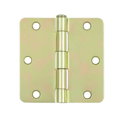 Deltana S35R4BK 3-1/2" x 3-1/2" Steel 1/4" Radius Corner Door Hinge