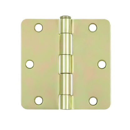 Deltana S35R4BK 3-1/2" x 3-1/2" Steel 1/4" Radius Corner Door Hinge