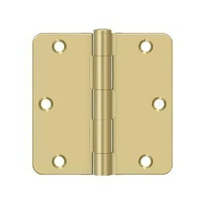 Deltana S35R4BK 3-1/2" x 3-1/2" Steel 1/4" Radius Corner Door Hinge
