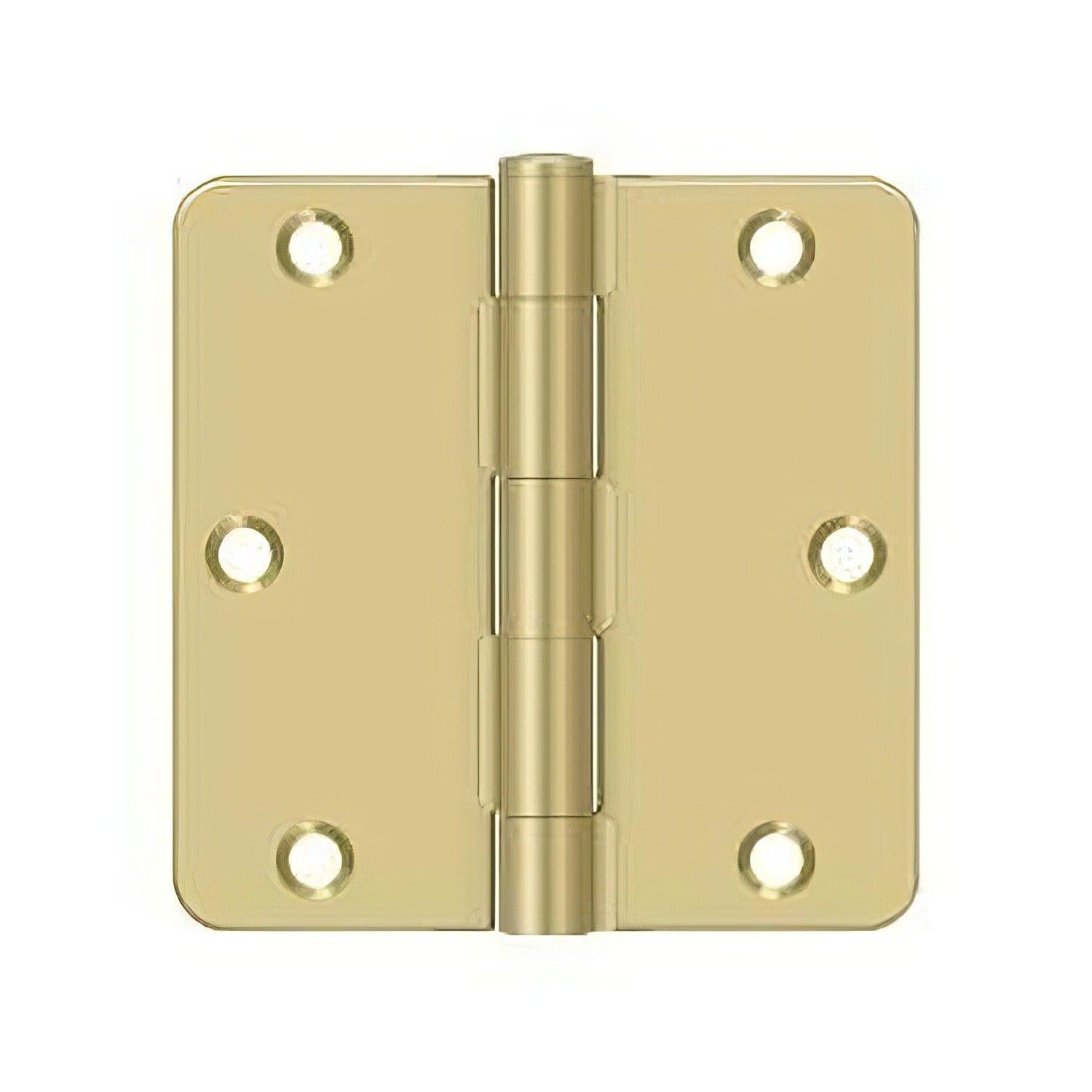 Deltana S35R4BK 3-1/2" x 3-1/2" Steel 1/4" Radius Corner Door Hinge