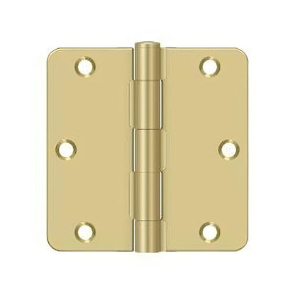 Deltana S35R4BK 3-1/2" x 3-1/2" Steel 1/4" Radius Corner Door Hinge