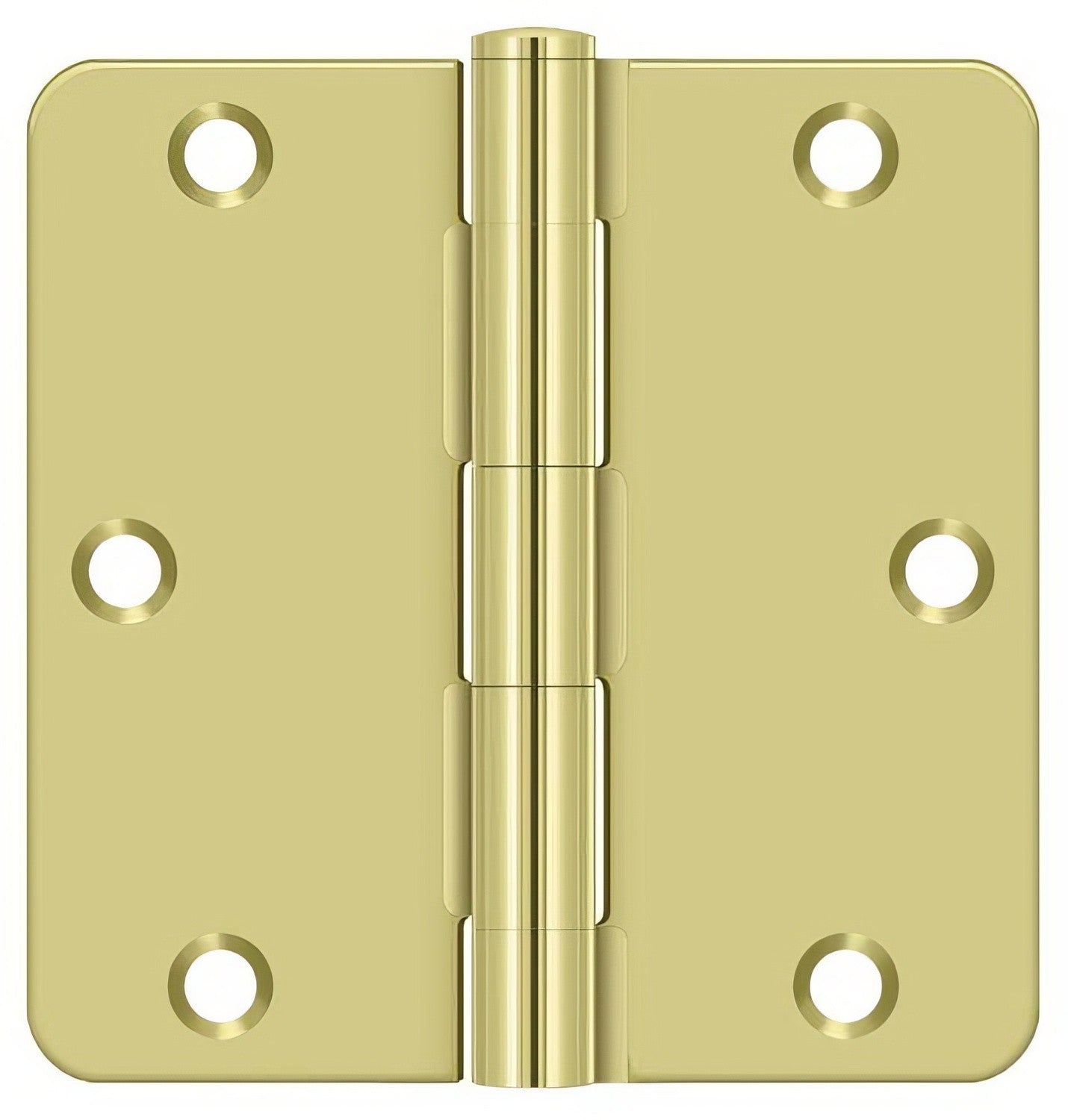 Deltana S35R4BK 3-1/2" x 3-1/2" Steel 1/4" Radius Corner Door Hinge