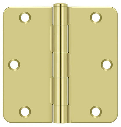 Deltana S35R4BK 3-1/2" x 3-1/2" Steel 1/4" Radius Corner Door Hinge
