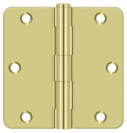 Deltana S35R4BK 3-1/2" x 3-1/2" Steel 1/4" Radius Corner Door Hinge