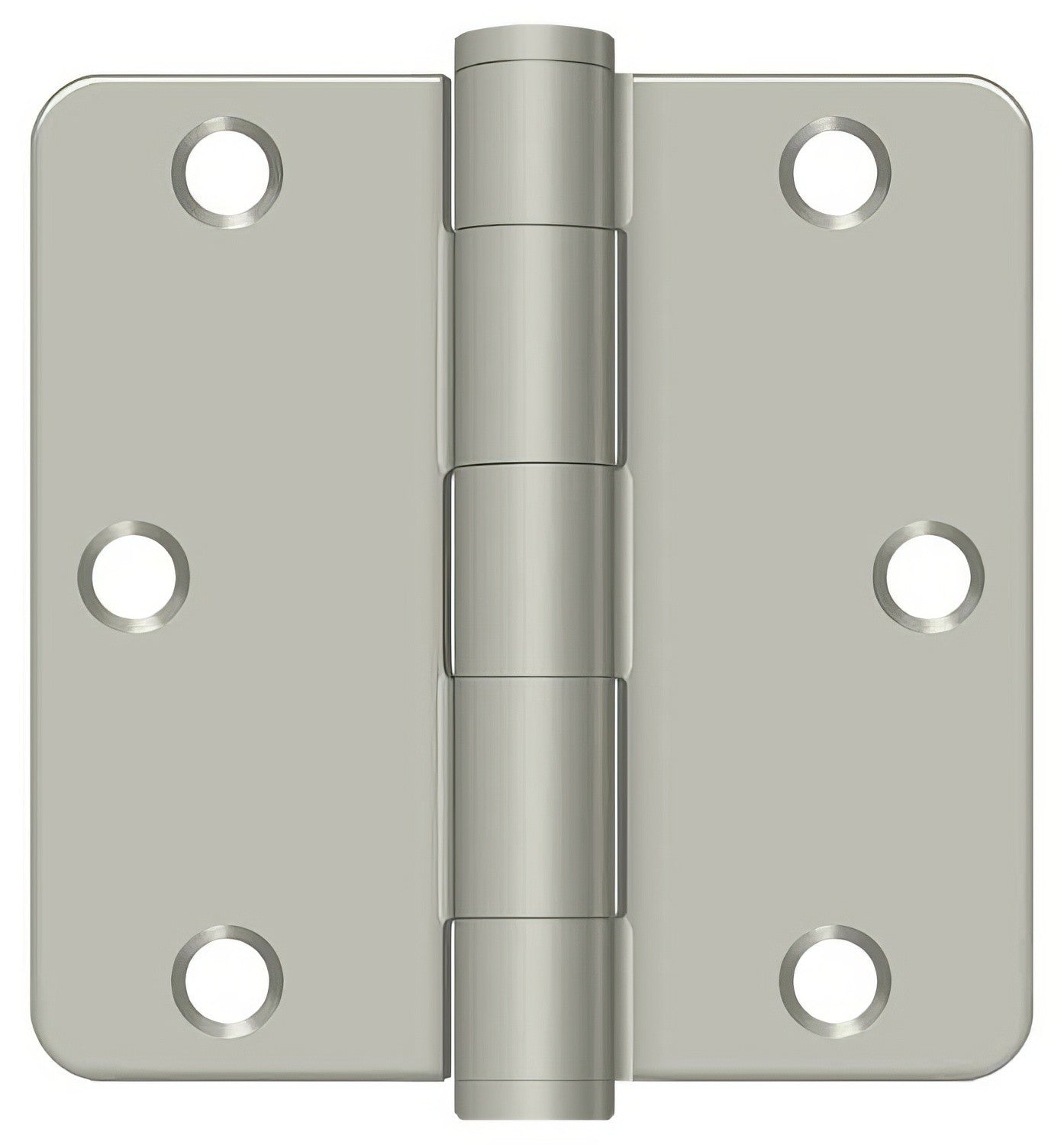 Deltana S35R4HD 3-1/2" x 3-1/2" Plain Bearing 1/4" Radius Corner Door Hinge - Pair