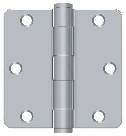 Deltana S35R4HD 3-1/2" x 3-1/2" Plain Bearing 1/4" Radius Corner Door Hinge - Pair
