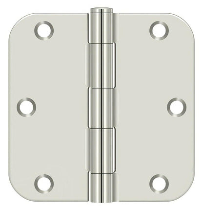 Deltana S35R5 3-1/2" x 3-1/2" Plain Bearing 5/8" Radius Corner Door Hinge - Pair