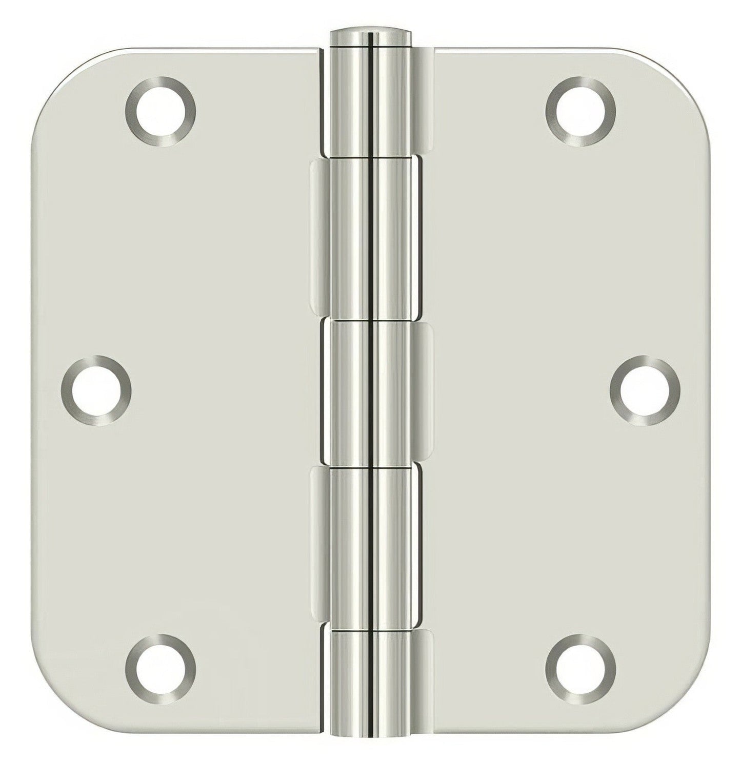 Deltana S35R5 3-1/2" x 3-1/2" Plain Bearing 5/8" Radius Corner Door Hinge - Pair.