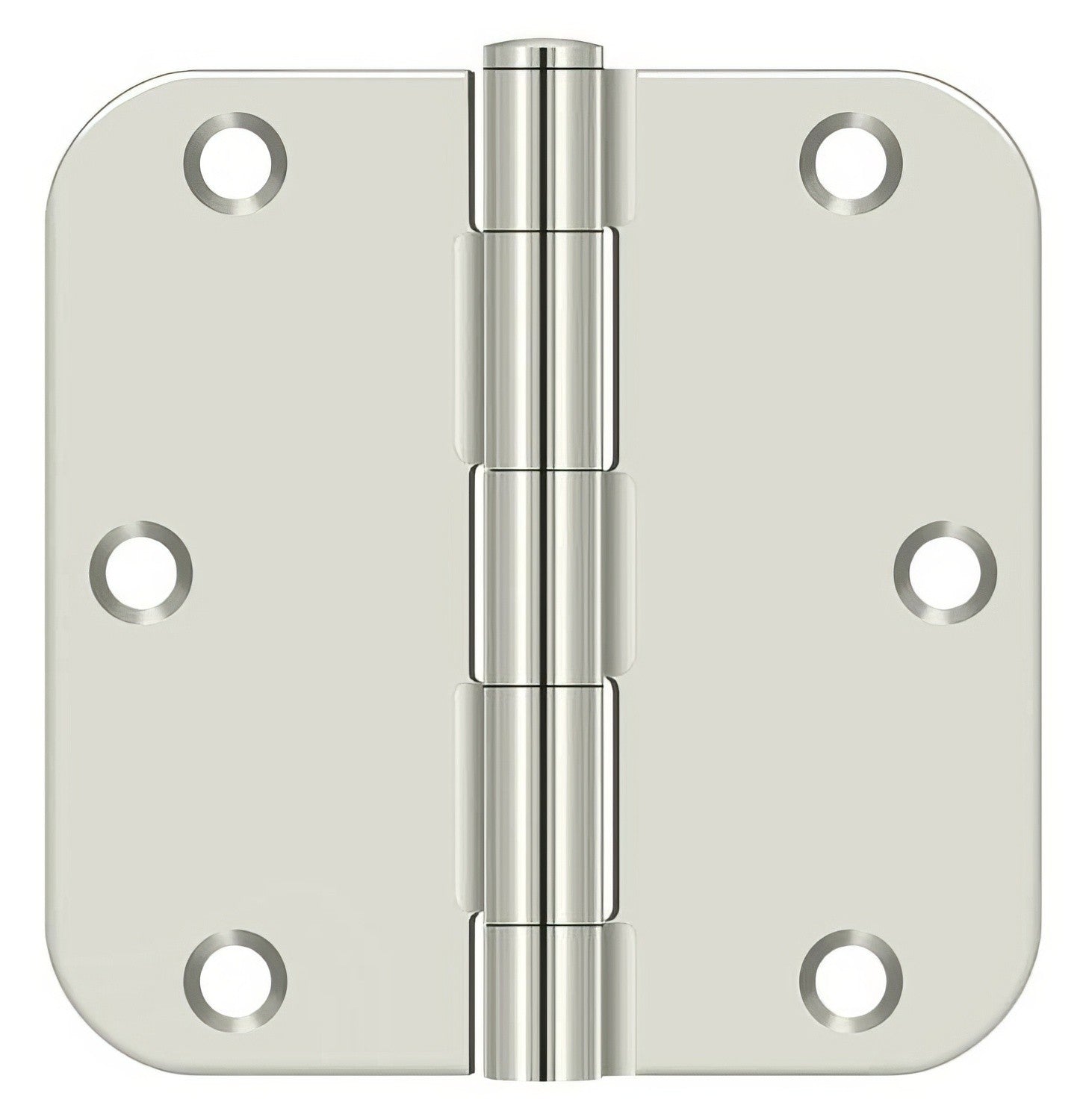 Deltana S35R5 3-1/2" x 3-1/2" Plain Bearing 5/8" Radius Corner Door Hinge - Pair.